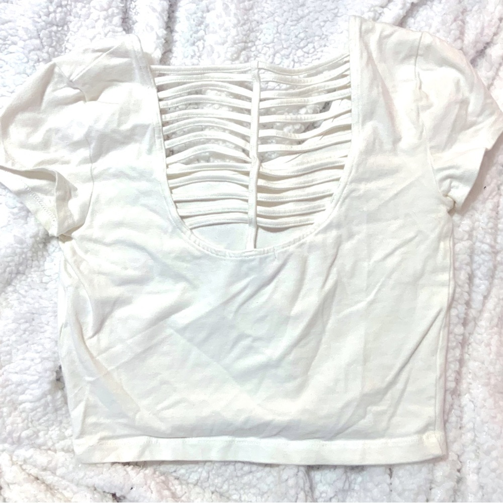 Charlotte Russe Strappy Back Crop Top